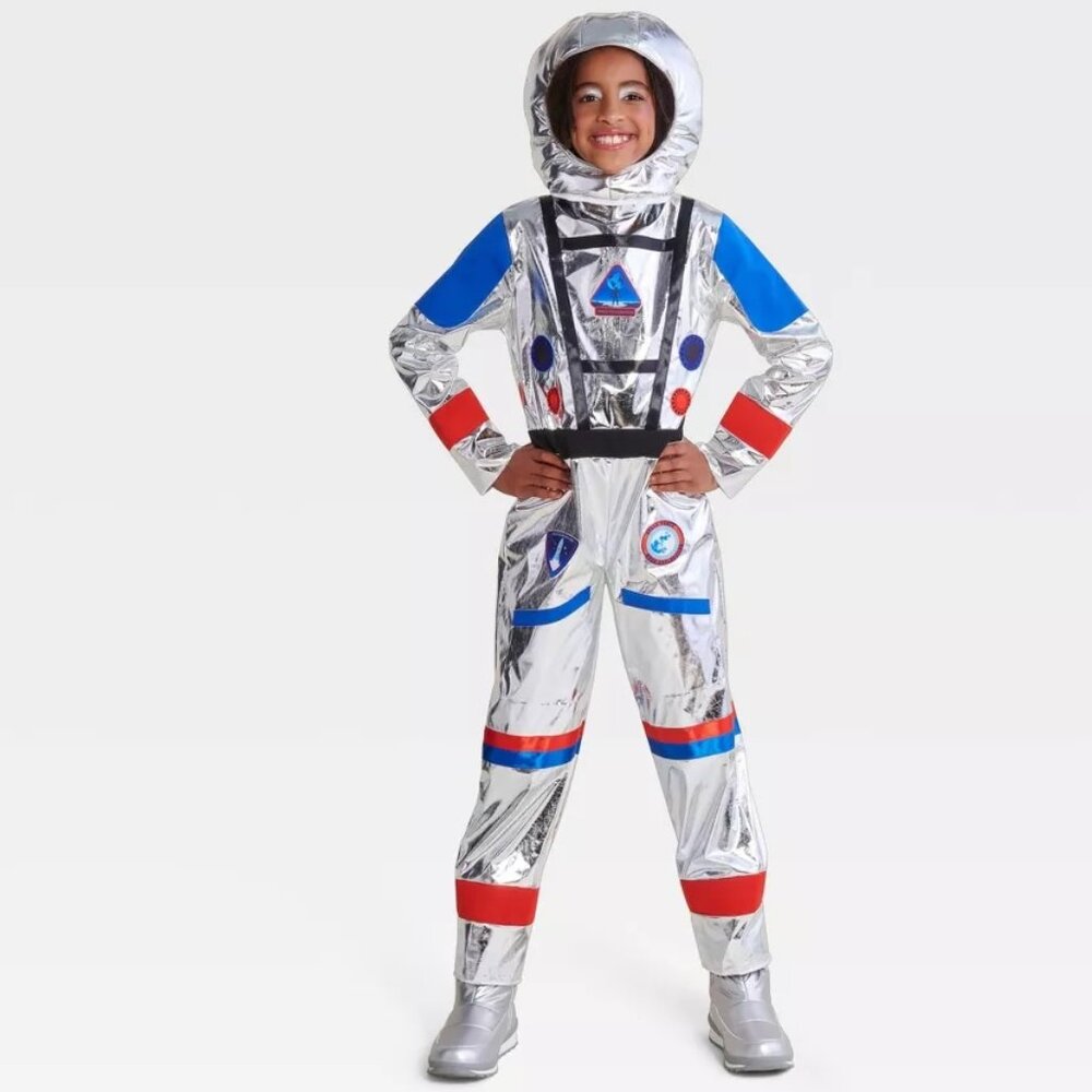 Boys Girls Hyde and Eek ASTRONAUT Space Explorer Halloween Costume Size M 8 NWT